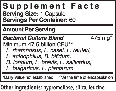 Patient One Flora-Biotic Ultra Probiotic Supplement for Gut Health
| Patient One Flora-Biotic Ultra 47.5 Billion CFU Pr